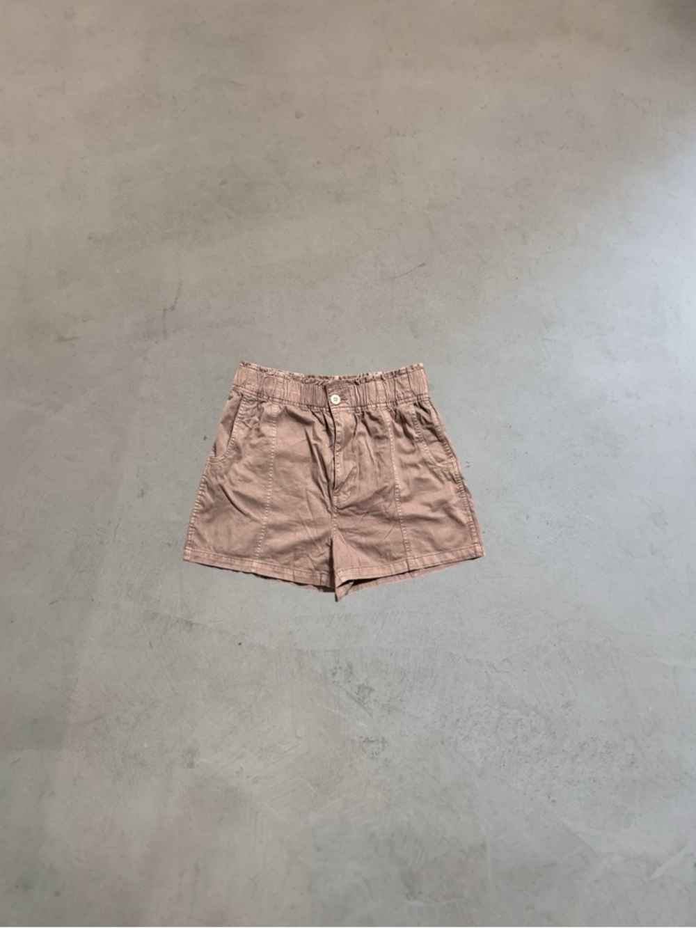 Madewell Pull-On Paperbag Shorts: Garment-Dyed Edition
